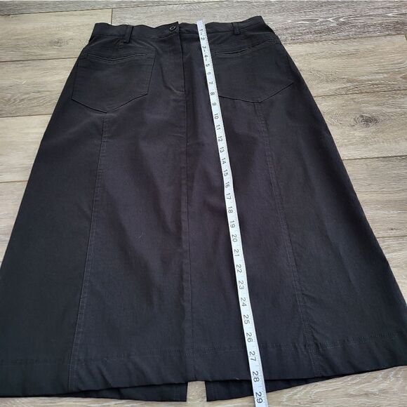 Harve Benard black business skirt stretchy midi size 8 - Picture 6 of 9